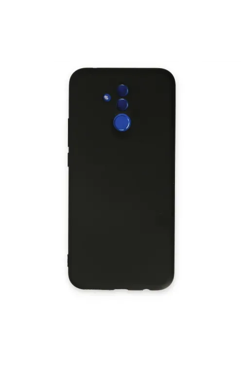 Huawei Mate 20 Lite Kılıf Nano İçi Kadife Silikon - Siyah