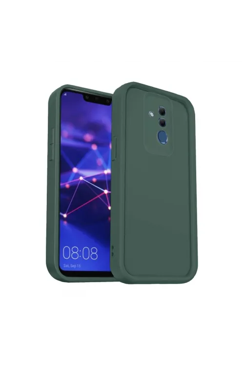 Huawei Mate 20 Lite Kılıf Viera Silikon - Koyu Yeşil