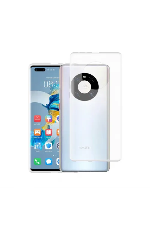 Huawei Mate 40 Pro Kılıf Lüx Şeffaf Silikon