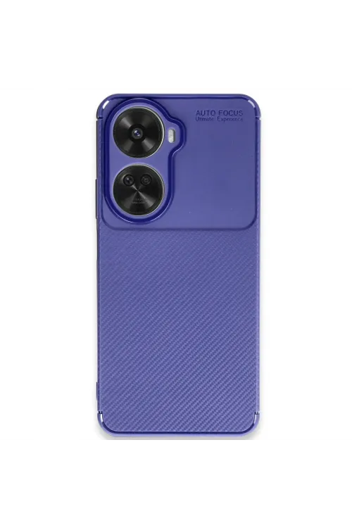 Huawei Nova 12 Se Kılıf Auto Focus Karbon Kapak - Lacivert
