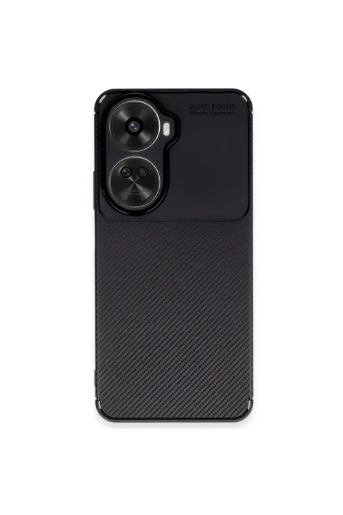 Huawei Nova 12 Se Kılıf Auto Focus Karbon Kapak - Siyah
