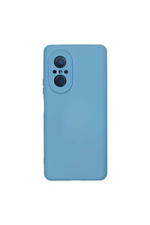 Huawei Nova 9 Se Kılıf Nano İçi Kadife Silikon - Mavi
