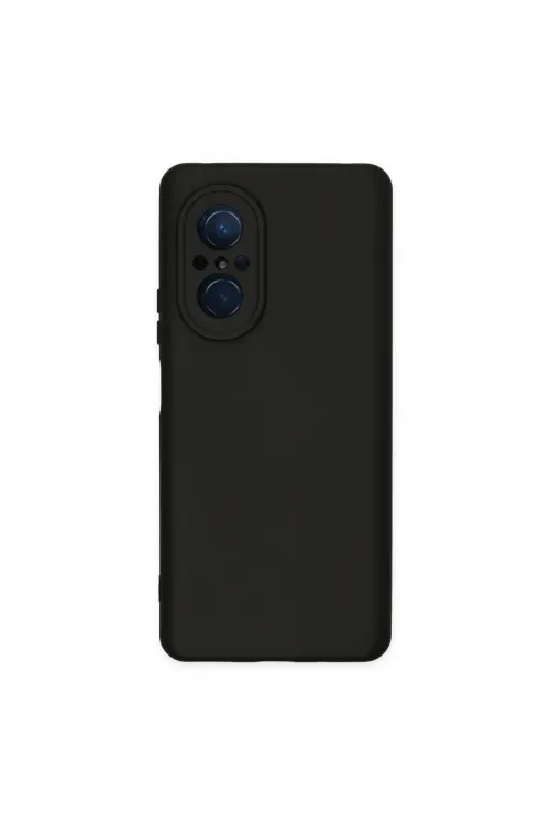 Huawei Nova 9 Se Kılıf Nano İçi Kadife Silikon - Siyah
