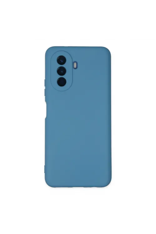Huawei Nova Y70 Kılıf Nano İçi Kadife Silikon - Mavi