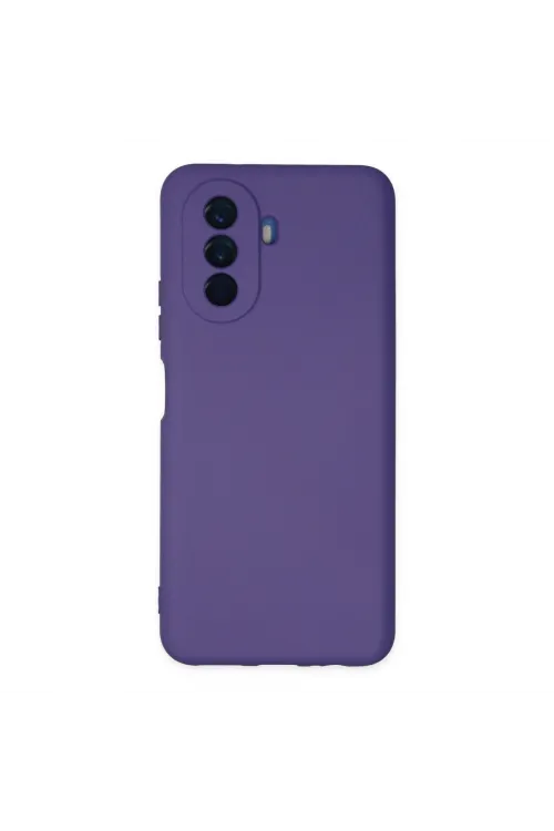 Huawei Nova Y70 Kılıf Nano İçi Kadife Silikon - Mor
