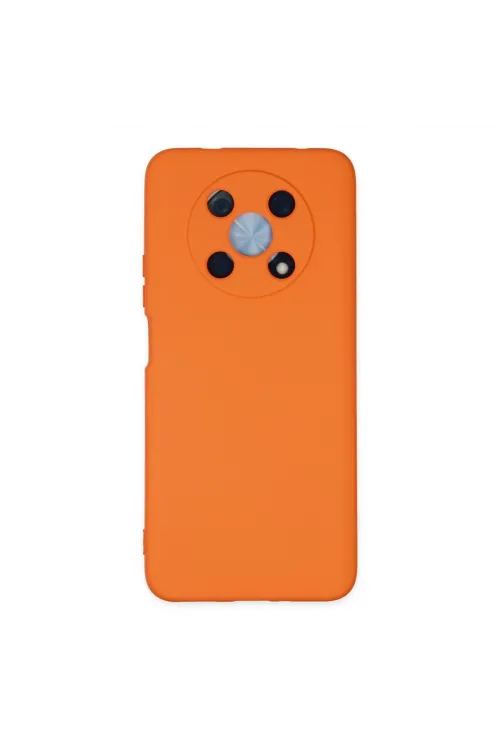 Huawei Nova Y90 Kılıf Nano İçi Kadife Silikon - Turuncu