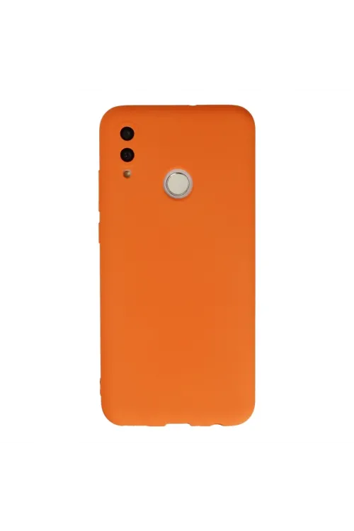 Huawei P Smart 2019 Kılıf Nano İçi Kadife Silikon - Turuncu