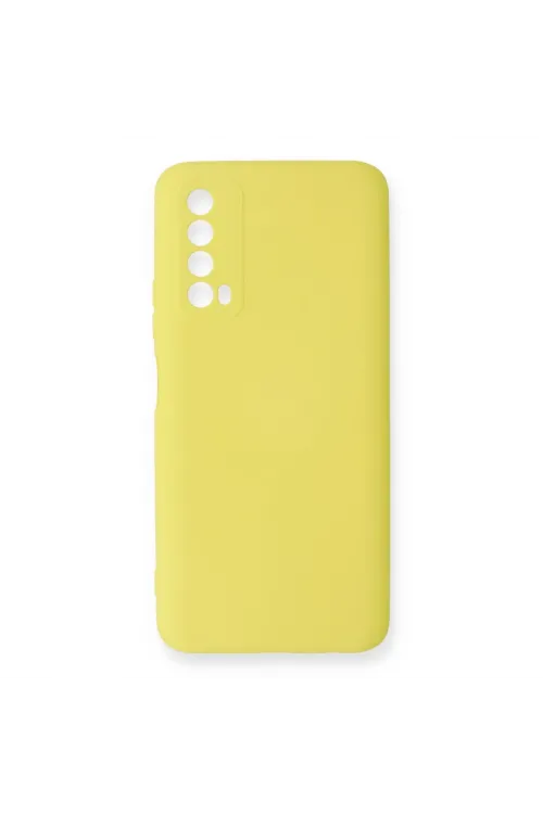 Huawei P Smart 2021 Kılıf Nano İçi Kadife Silikon - Sarı