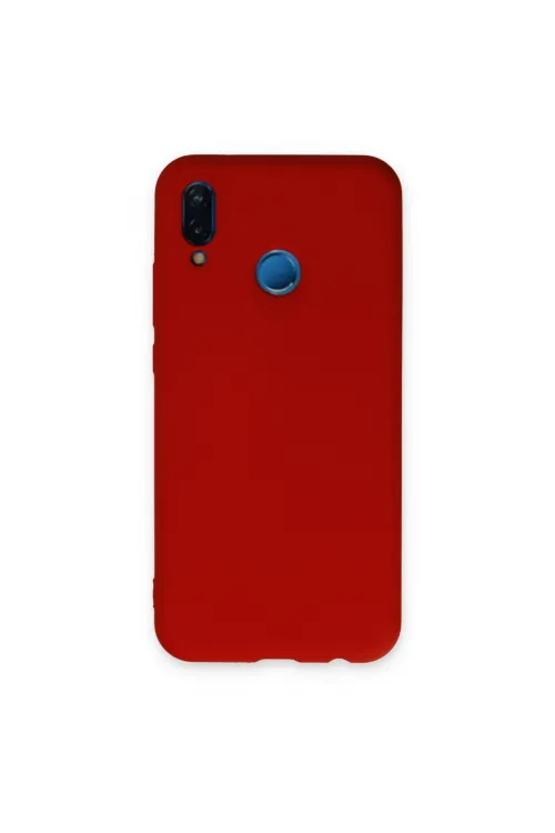 Huawei P20 Lite Kılıf Nano İçi Kadife Silikon - Kırmızı