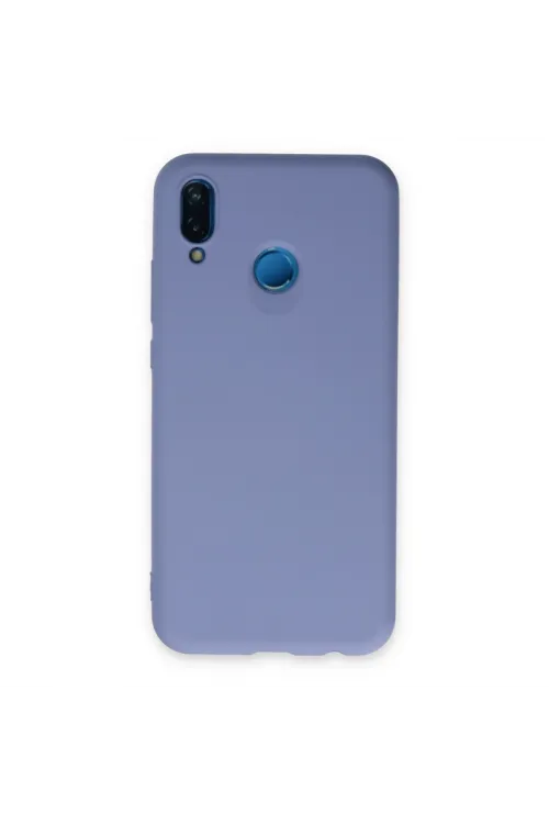 Huawei P20 Lite Kılıf Nano İçi Kadife Silikon - Lila