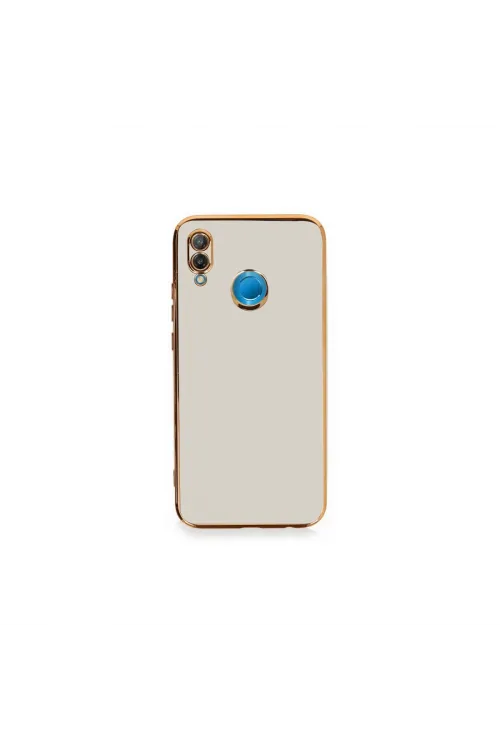 Huawei P20 Lite Kılıf Volet Silikon - Beyaz