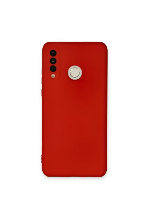 Huawei P30 Lite Kılıf Nano İçi Kadife Silikon - Kırmızı