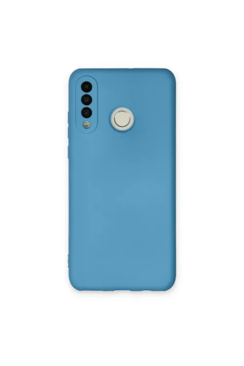 Huawei P30 Lite Kılıf Nano İçi Kadife Silikon - Mavi