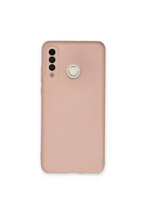 Huawei P30 Lite Kılıf Nano İçi Kadife Silikon - Pudra