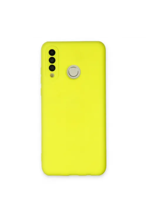 Huawei P30 Lite Kılıf Nano İçi Kadife Silikon - Sarı