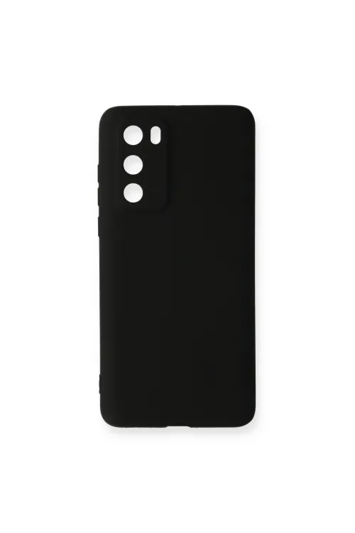 Huawei P40 Kılıf First Silikon - Siyah