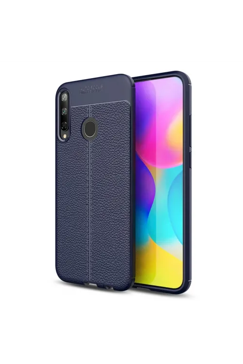 Huawei P40 Lite E Kılıf Auto Focus Kapak - Lacivert