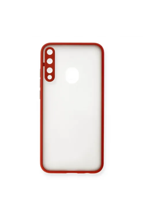 Huawei P40 Lite E Kılıf Montreal Silikon Kapak - Kırmızı
