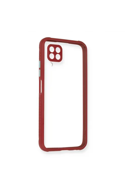 Huawei P40 Lite Kılıf Miami Şeffaf Silikon - Fuşya