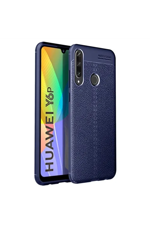 Huawei Y6p Kılıf Auto Focus Kapak - Lacivert