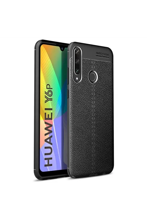 Huawei Y6p Kılıf Auto Focus Kapak - Siyah