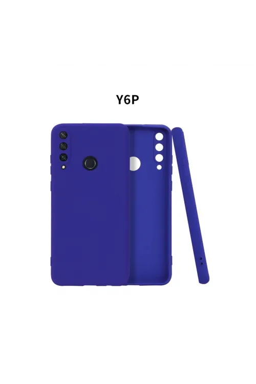 Huawei Y6p Kılıf First Silikon - Lacivert