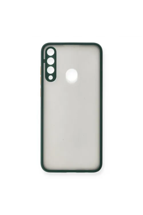 Huawei Y6p Kılıf Montreal Silikon Kapak - Yeşil