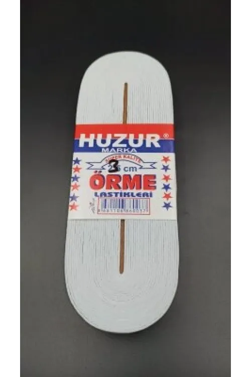 Huzur Beyaz Ve 3 Cm Paça Lastik Yassı Geniş 10 Mt. IEGHL5R