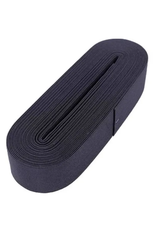 Huzur Siyah Ve 4 Cm Paça Lastik Yassı Geniş 10 Mt. IEGKBEC