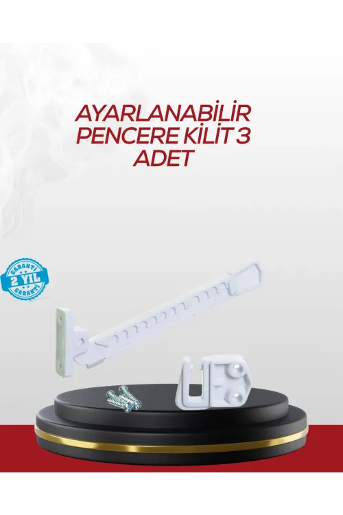 İçe Açılan Camlar İçin Emniyet Kilidi Seti 3’lü