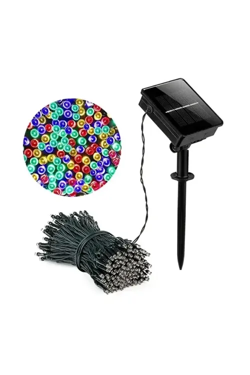 11m 100 LED Solar RGB Işık