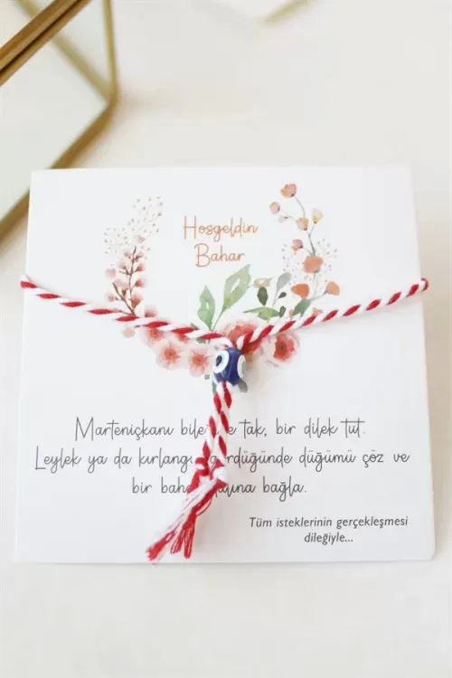 IEG - 12li Paket Marteniçka İp Bileklik - Kırmızı