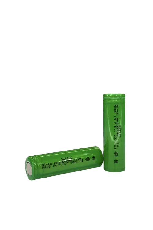 1.2V 1200 Mah - AA - Ni-Cd Şarjlı Pil - (Başsız / Flat Head)
