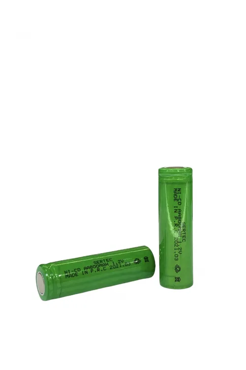 1.2V 800 Mah - AA - Ni-Cd Şarjlı Pil - (Başsız / Flat Head)