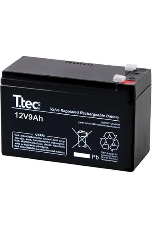 TTEC 12V 9 AH Kuru Bakımsız Akü