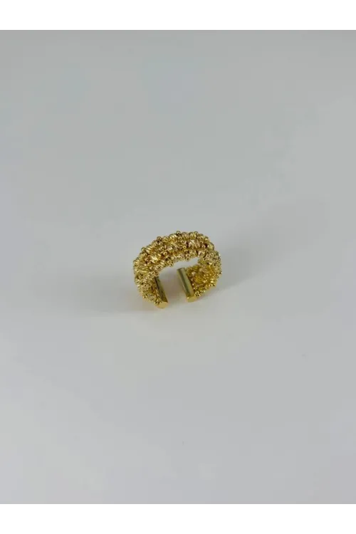IEG - 14 K Gold Kaplama Dorika Yüzük