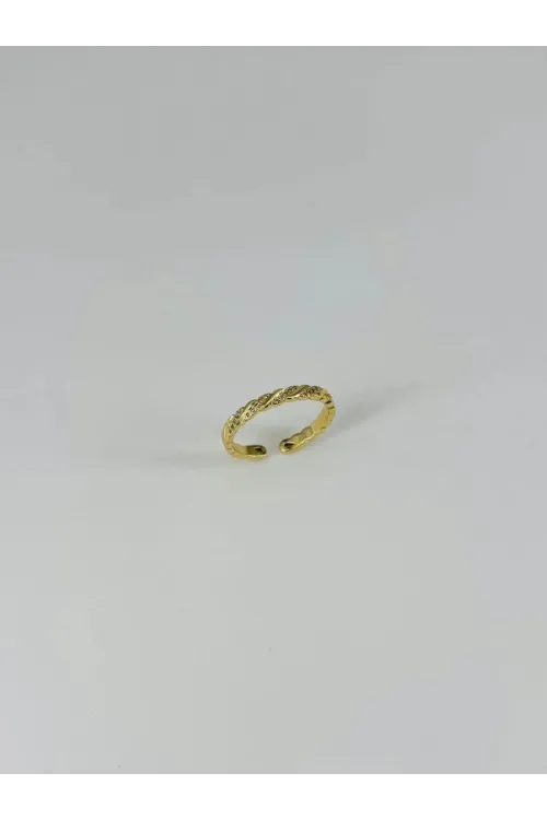 IEG - 14 K Gold Kaplama Zirkon Taşlı Yüzük