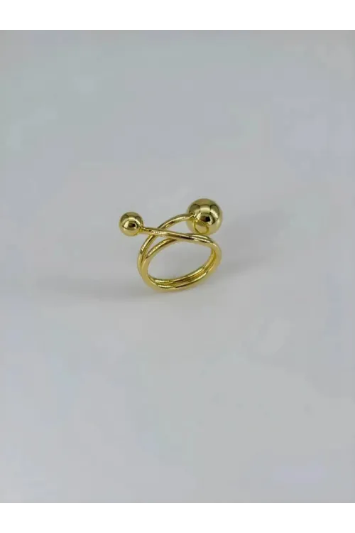 IEG - 14 K Gold Kaplamalı Yüzük