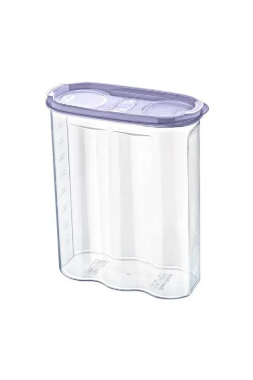 ieg™  2 Kapaklı Ölçekli Erzak Kuru Gıda Saklama Kutusu Kabı 2,4 Litre-SA940