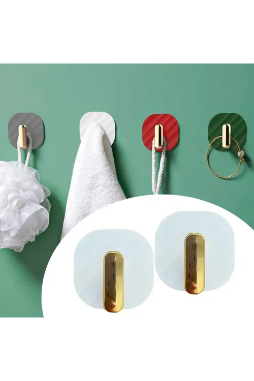 ieg™  2li Yapışkanlı Retro Askılık Dolap Kapak Kulpu Beyaz