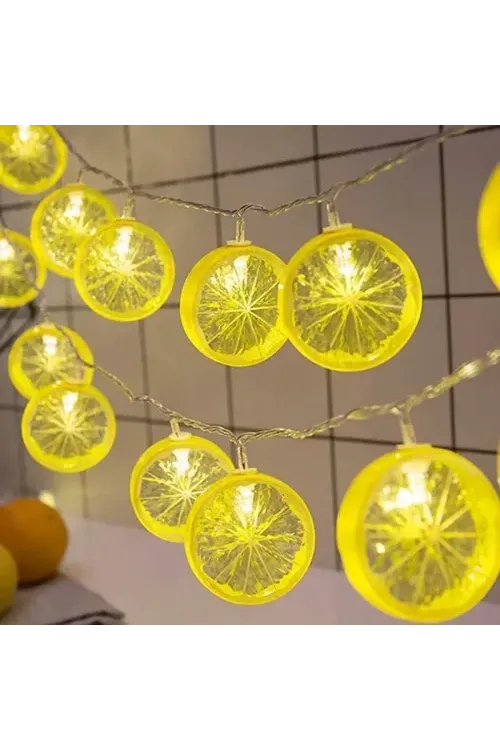 2m 10 Led Pilli Limon Işık