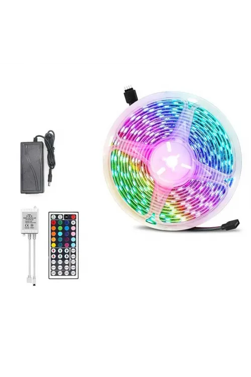 3 Çipli Led Strip WN-1144 5050 Smd Type RGB Kumandalı 5 Metre Şerit Led