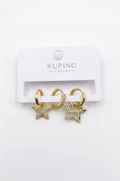 IEG - 3lü Xuping Küpe - Altın