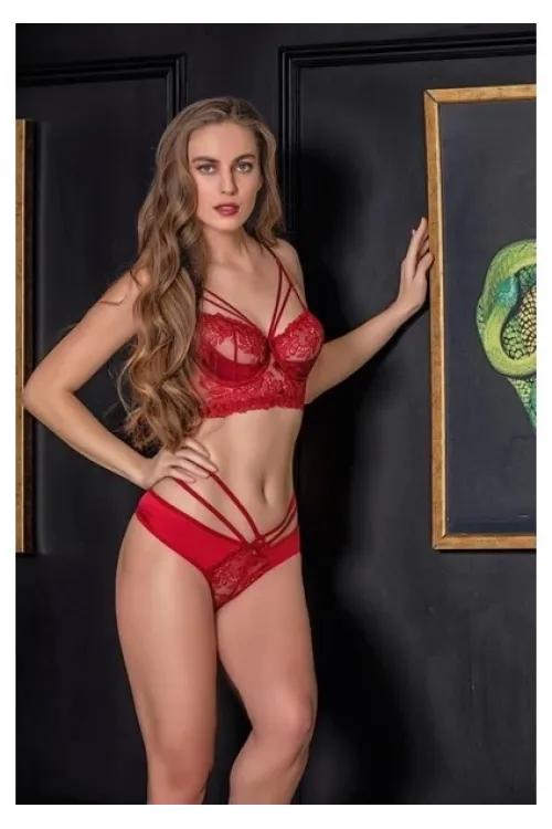 ieg™  31632 Transparan Bralet Ve String Takım