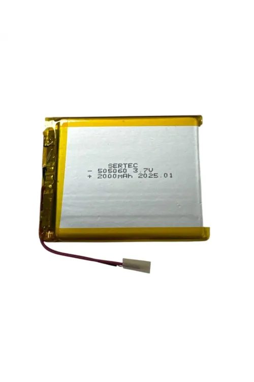 505060 3.7V 2000 mAh Li-Polymer Pil (Devreli/1.5A)