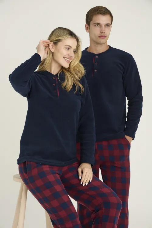 ieg™  7304-K Kadın Midi Yaka Pijama Takım