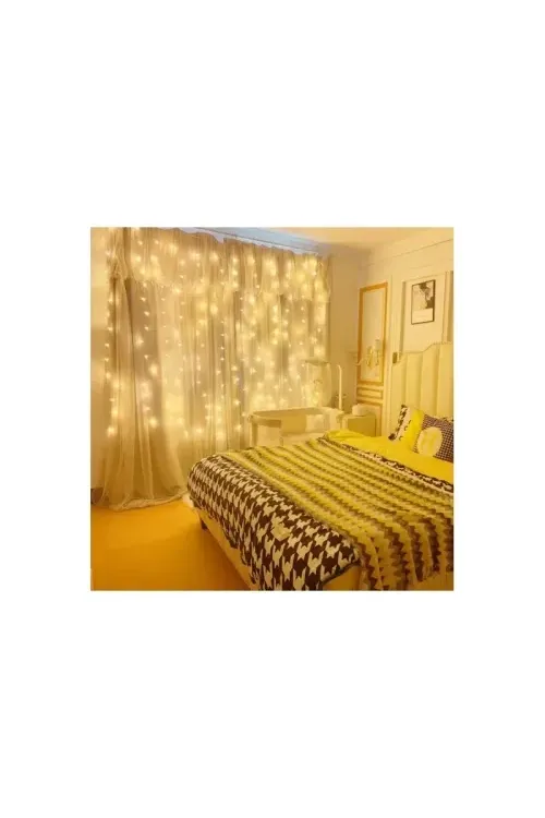 8 Fonksiyonlu Uzaktan Kumandalı Peri Perde Led - 3x3 Metre Günışığı