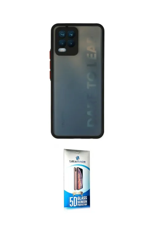 ieg™ 8 Kılıf Ahenk Çizgi Serisi - Siyah 5D Eko Cam Ekran Koruyucu
