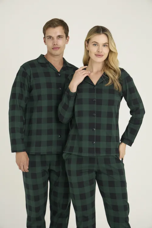 ieg™  9209-K Kadın Apaj Yaka Pijama Takım