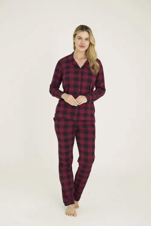 ieg™  9209-K Kadın Apaj Yaka Pijama Takım